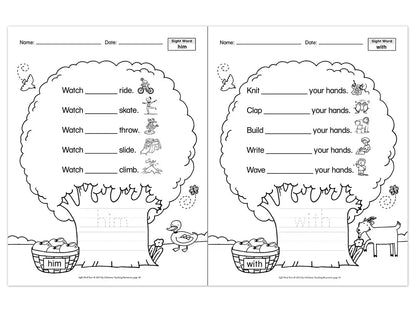 Sight-Word Trees Workbook - US 9535