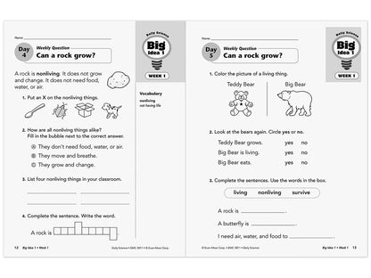 Daily Science Reproducible Activities Workbook - Gr. 1 - US 7205