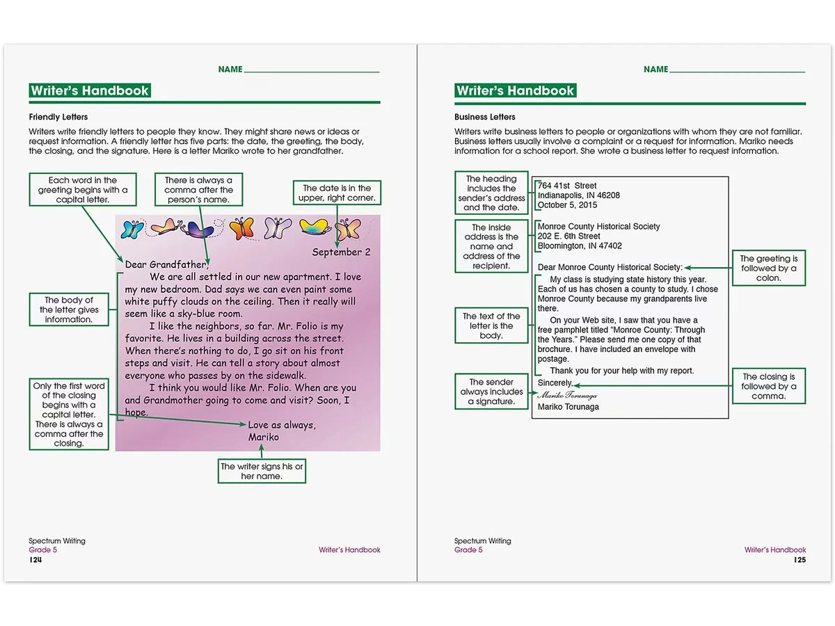 Spectrum® Writing Workbook - Gr. 5 - US 7841