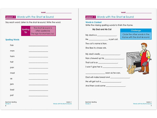 Spectrum® Spelling Workbook - Gr. 2 - US 7853