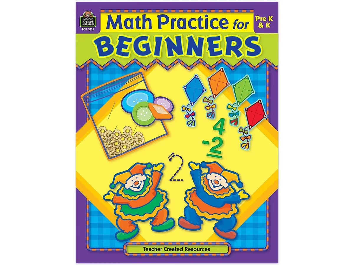 Math Practice for Beginners Workbook - US 3436