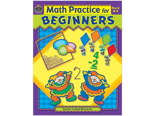 Math Practice for Beginners Workbook - US 3436