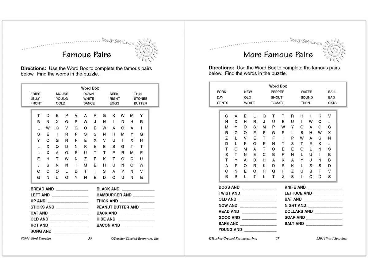 Word Searches Workbook - Gr. 2 - US 8397