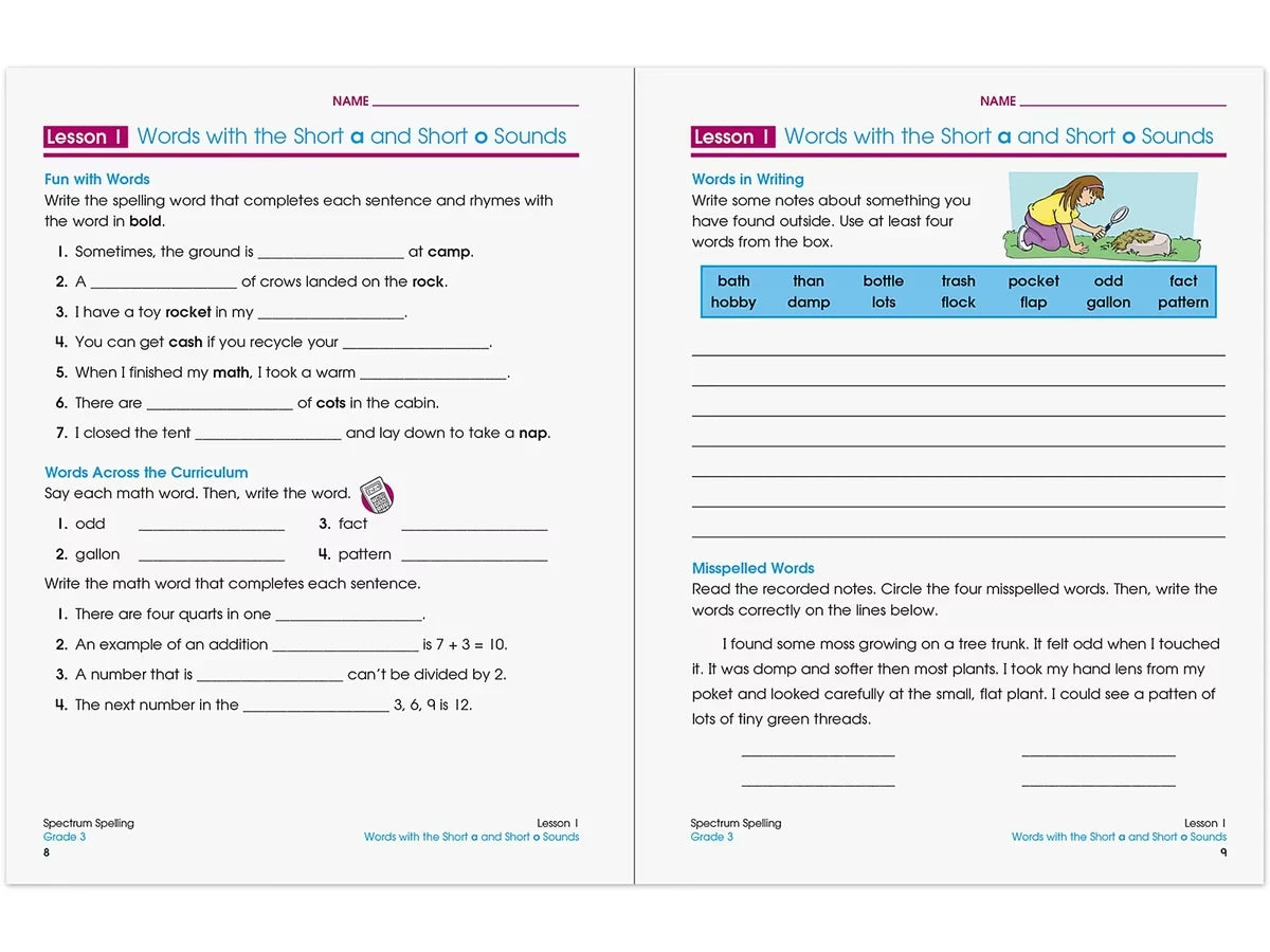 Spectrum® Spelling Workbook - Gr. 3 - US 4171