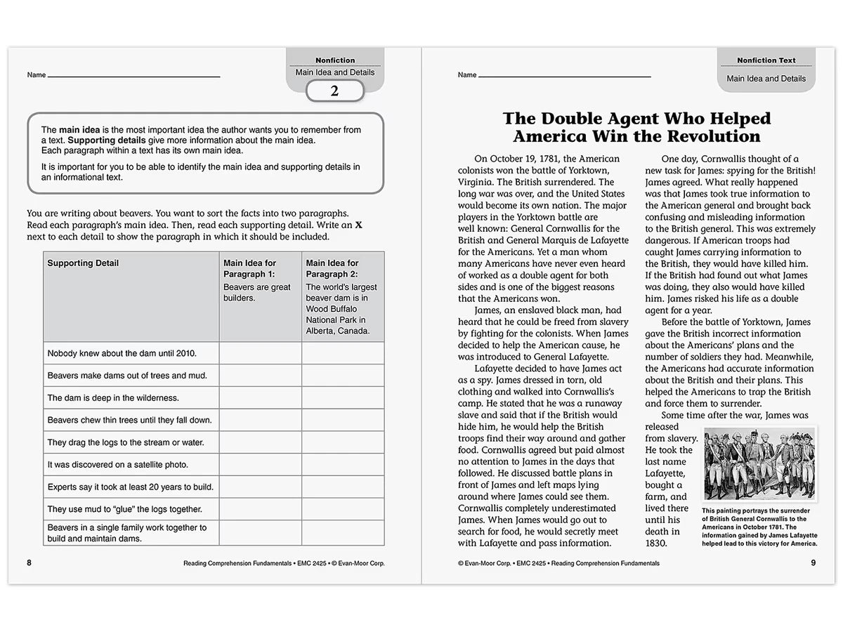 Reading Comprehension Fundamentals Workbook - Gr. 5 - US 4687