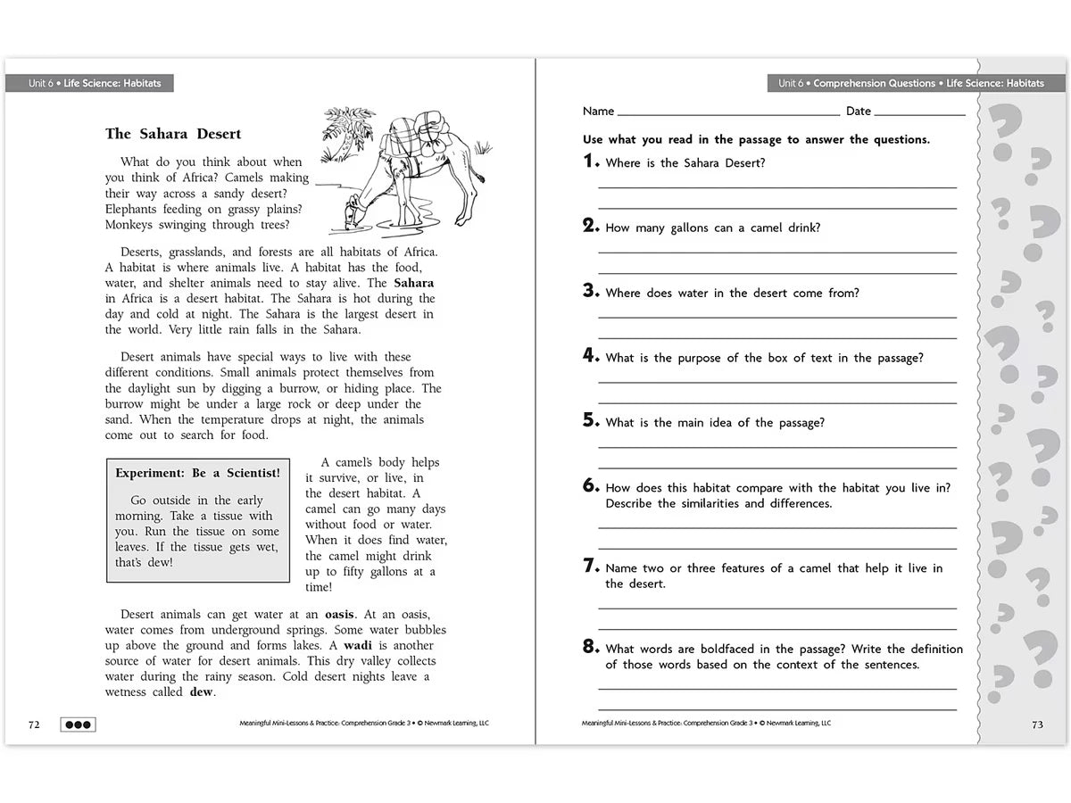 Comprehension Workbook - Gr. 3 - US 6908