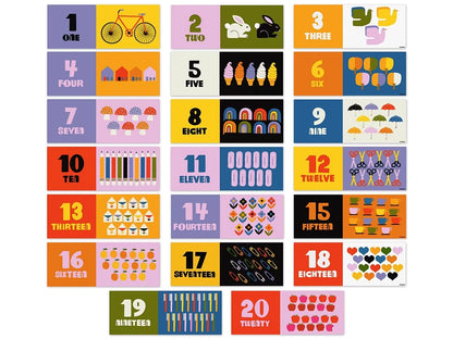 Lisa Congdon Numbers 1-20 Bulletin Board Set - US 5046