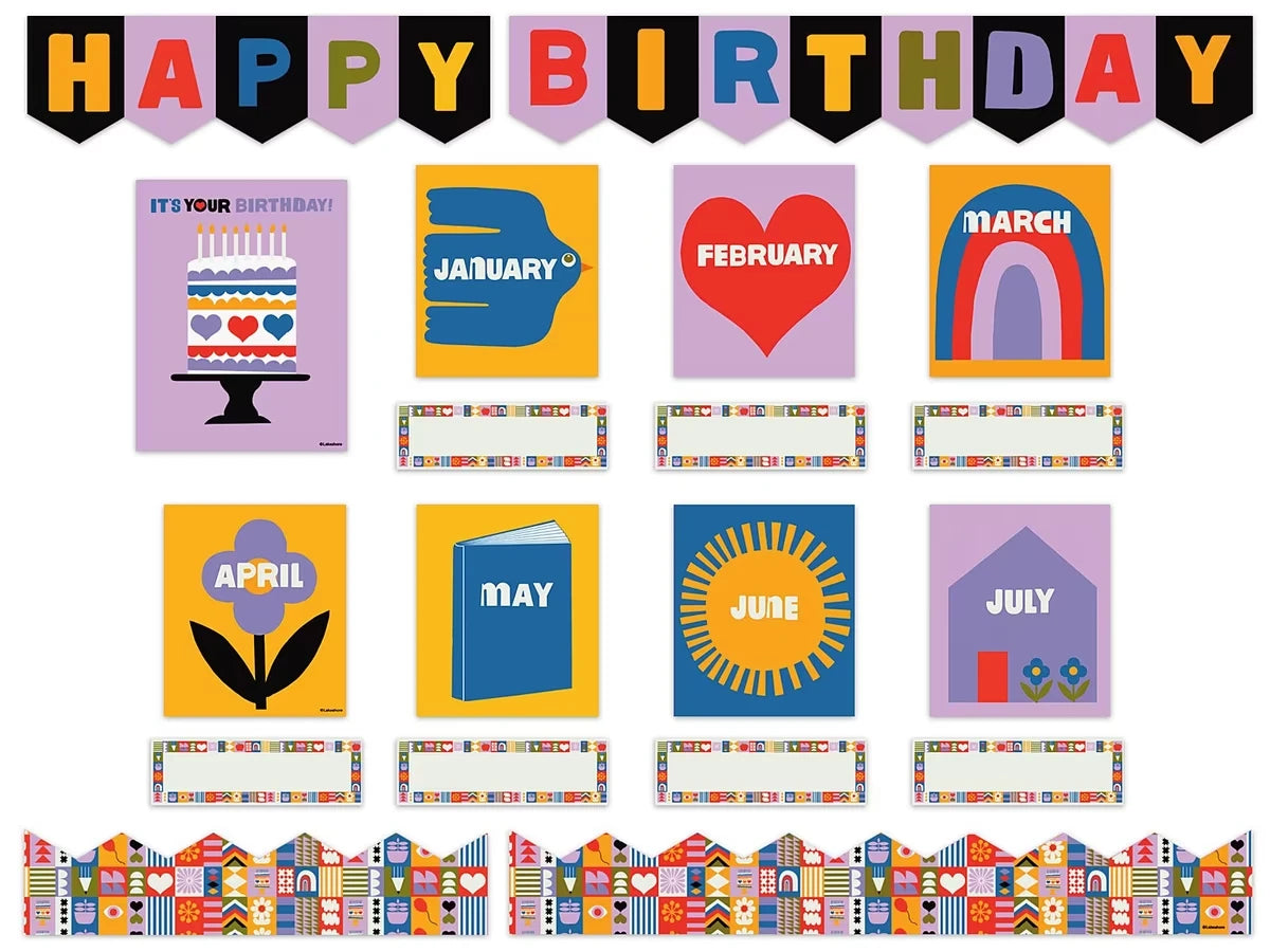 Lisa Congdon Birthday Bulletin Board Set - US 6328