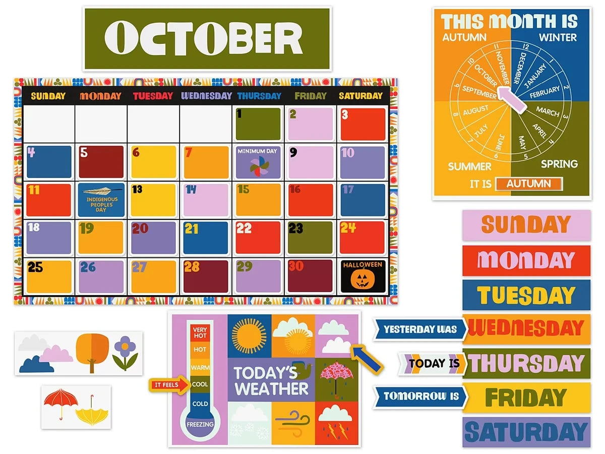 Lisa Congdon Calendar Bulletin Board Set - US 6316