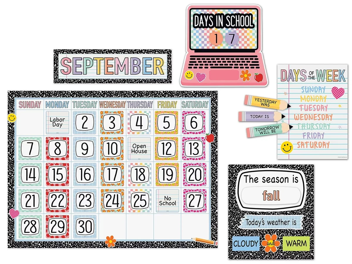 Cool for School Calendar Bulletin Board Set - US 9194