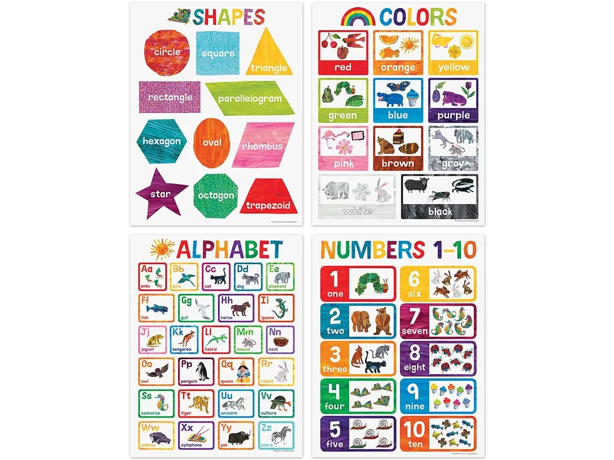 Eric Carle Basic Skills Poster Pack - US 1347