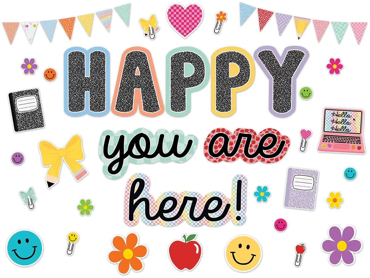 Cool for School Happy You Are Here Bulletin Board Set - US 3875
