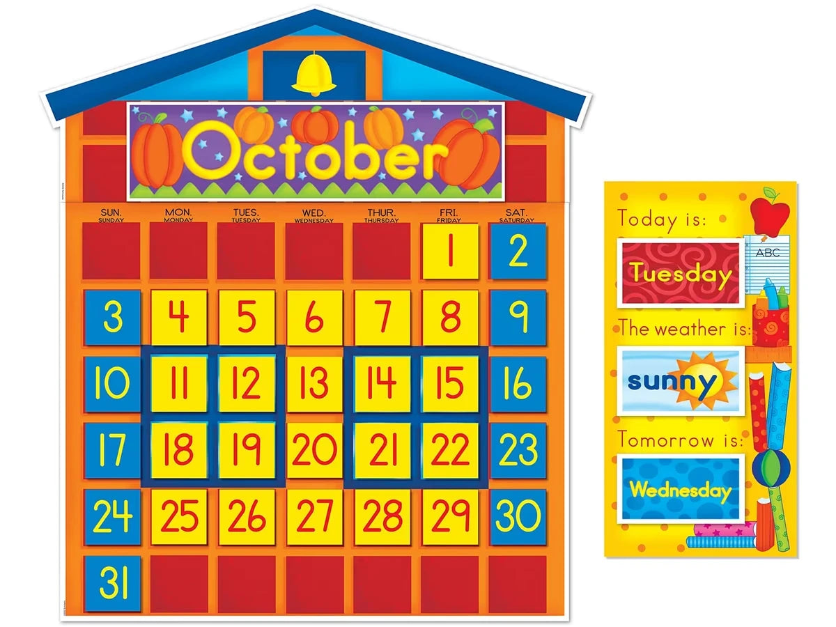 Schoolhouse Calendar Bulletin Board Set - US 4167