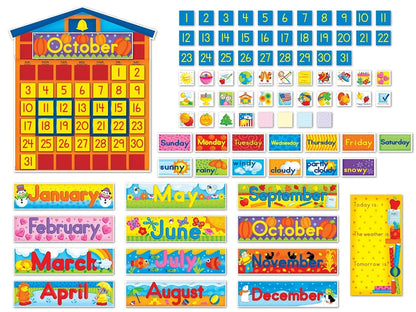 Schoolhouse Calendar Bulletin Board Set - US 4167