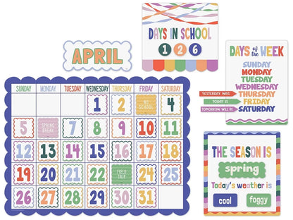 Color Crush Calendar Bulletin Board Set - US 9341