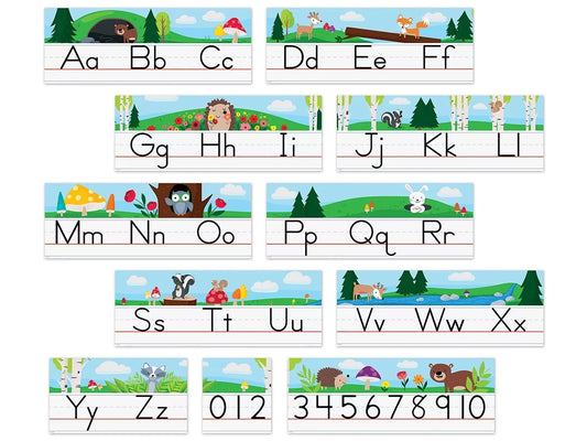 Woodland Friends Traditional Manuscript Bulletin Board Set - US 5656