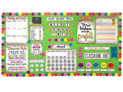 Confetti Nameplates - US 9310