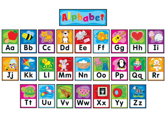 Alphabet Card Self-Adhesive Bulletin Board Set - US 3016