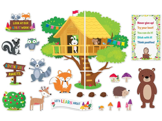 Woodland Friends Treehouse Bulletin Board Set - US 4545
