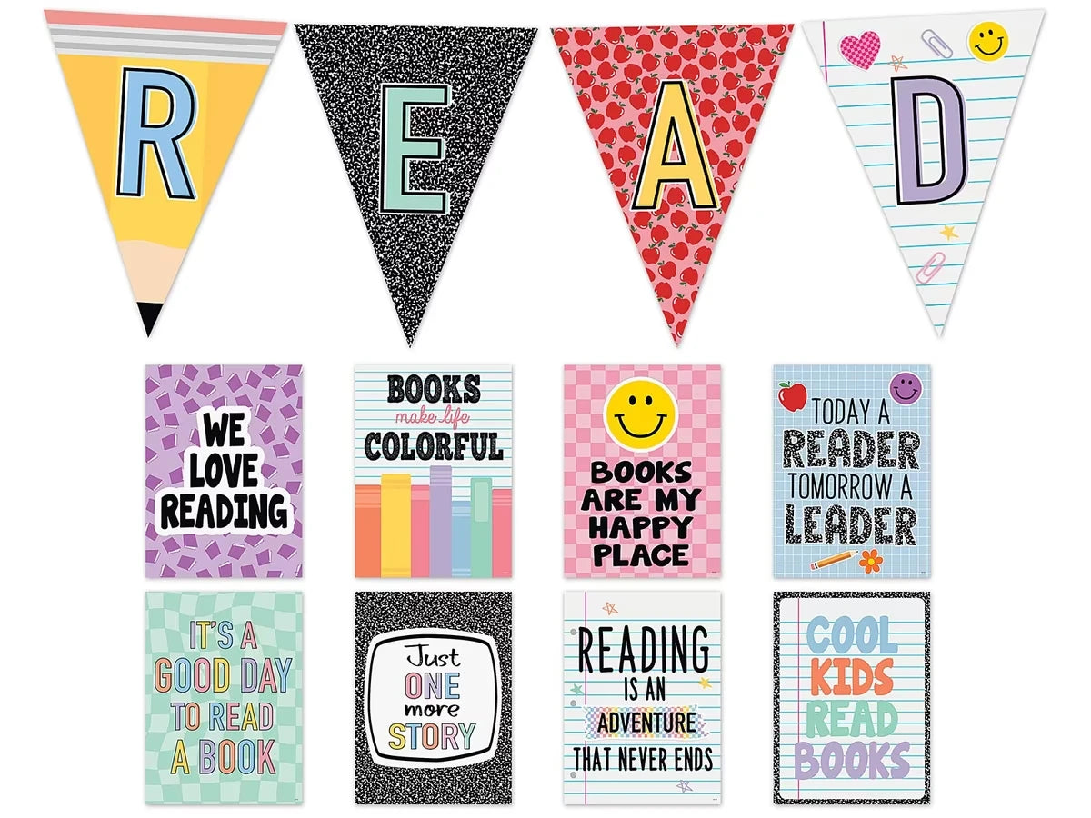 Cool for School Read Bulletin Board Set - US 4867