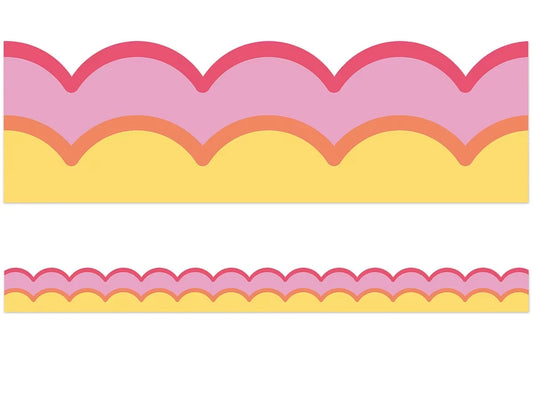 Retro Remix Warm Waves Scalloped Border - US 7298
