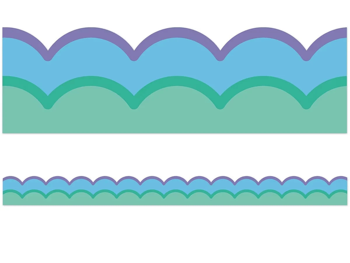 Retro Remix Cool Waves Scalloped Border - US 9279