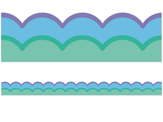 Retro Remix Cool Waves Scalloped Border - US 9279
