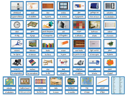 Spanish and English Classroom Labels - US 2265