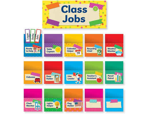 Colorful Class Jobs Bulletin Board Set - US 1775