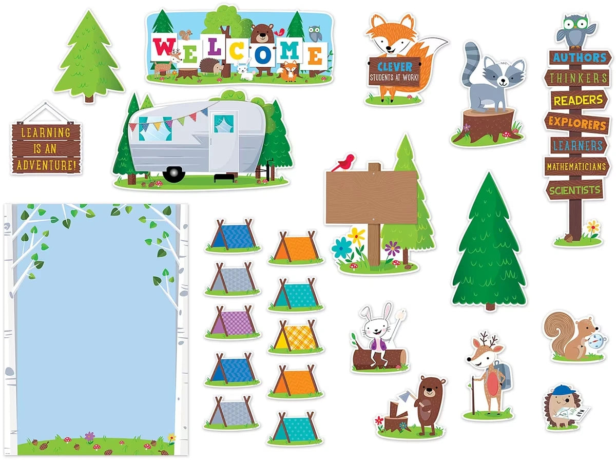 Woodland Friends Welcome Bulletin Board Set - US 3406