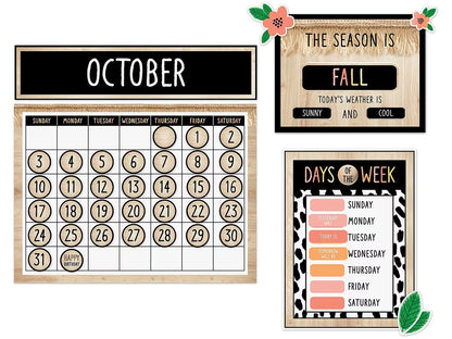 Simply Safari Calendar Bulletin Board Set - US 8592