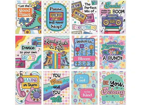 Retro Remix Groovy Motivational Mini Poster Pack - US 4951