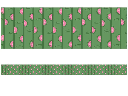 Fairy Tale Forest Flowers Border - US 8075