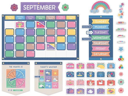 Crafty and Cool Calendar Bulletin Board Set - US 2046