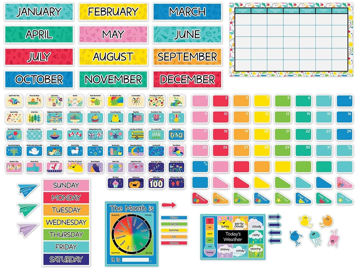 Happy Place Calendar Bulletin Board Set - US 1802