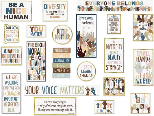 Everyone Is Welcome Diversity Bulletin Board Set - US 2483