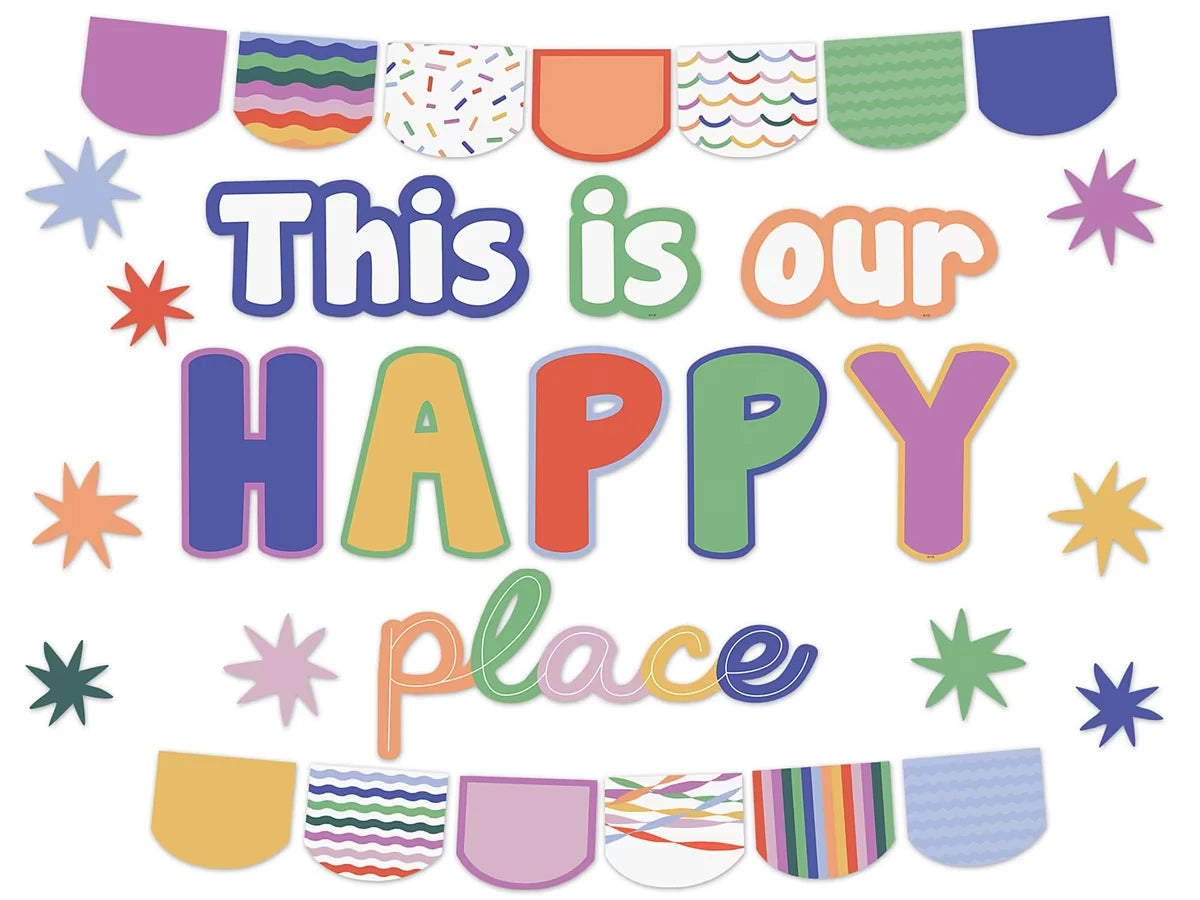 Color Crush Our Happy Place Bulletin Board Set - US 4191