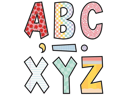 Cool for School 7" Punch-Out Letters - US 5965