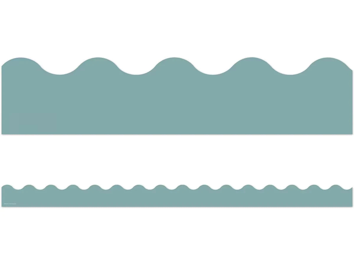 Everyone Is Welcome Calming Blue Scalloped Border - US 2215