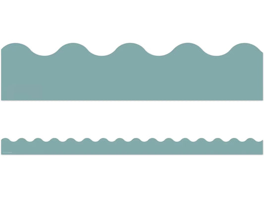 Everyone Is Welcome Calming Blue Scalloped Border - US 2215