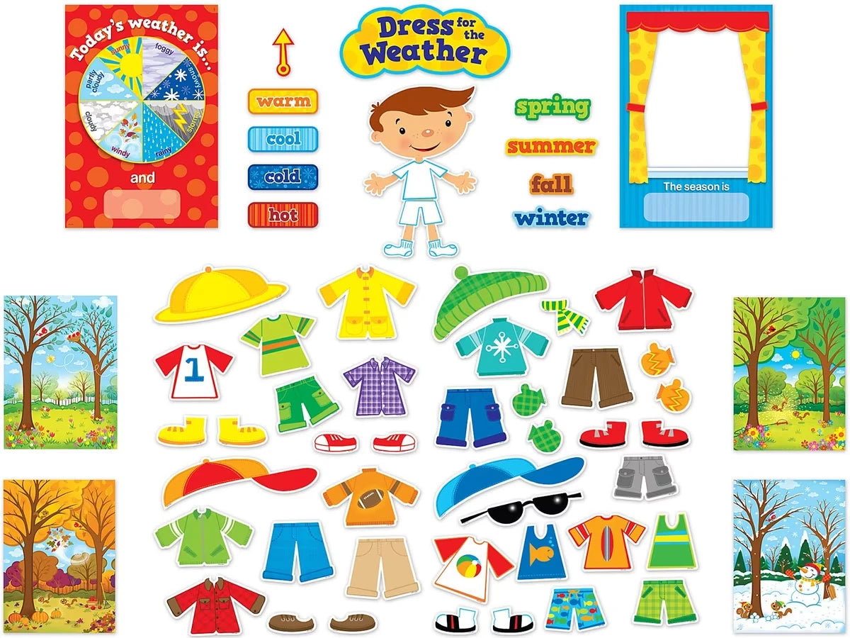 Dress for the Weather Bulletin Board Set - US 3884