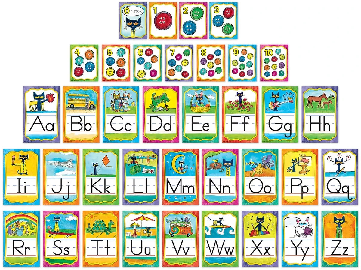 Pete the Cat® Alphabet Card Bulletin Board Set - US 8298