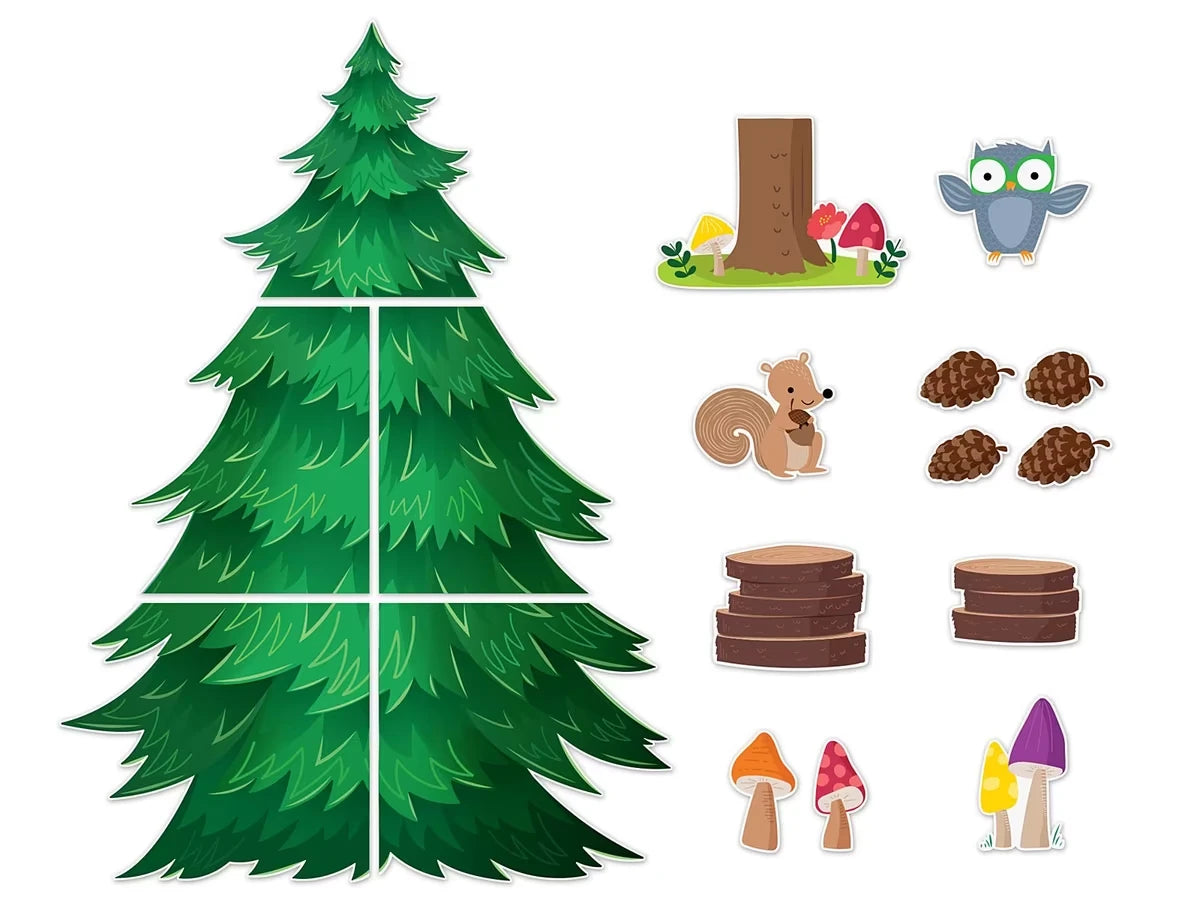 Woodland Friends Pine Tree Bulletin Board Set - US 1756