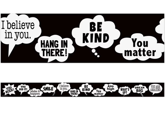 Go Wild Animals Speech Bubble Border - US 2202