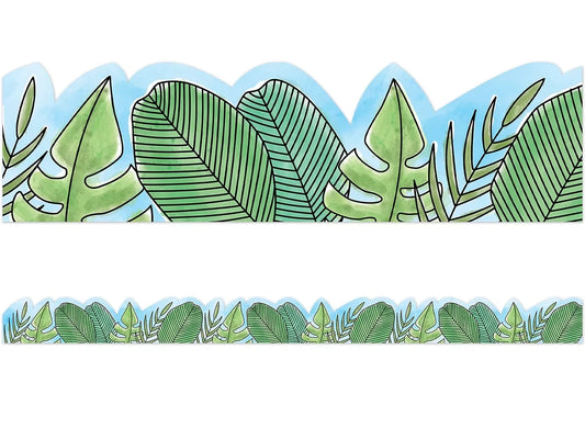 Safari Friends Jumbo Leaf Border - US 3719