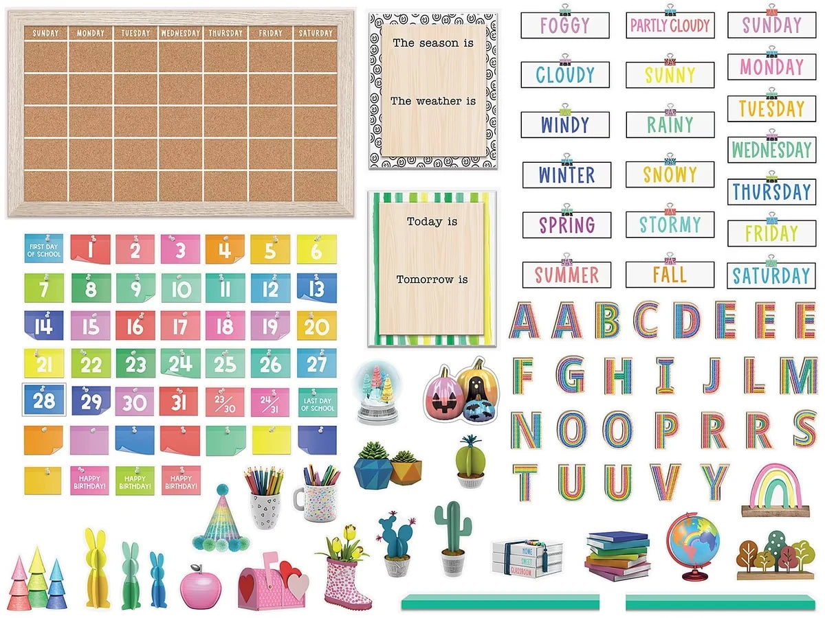 Creatively Inspired Calendar Bulletin Board Set - US 4095