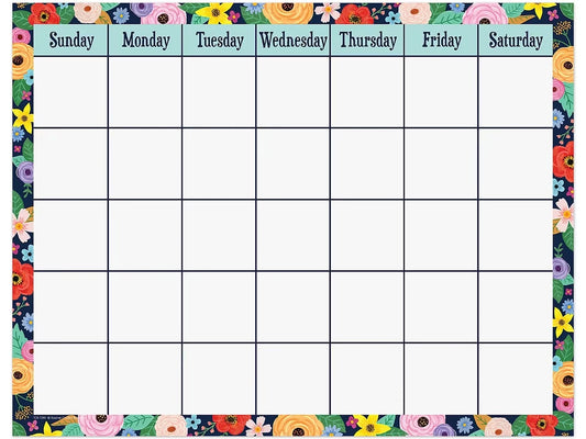 Wildflowers Classroom Calendar - US 3645