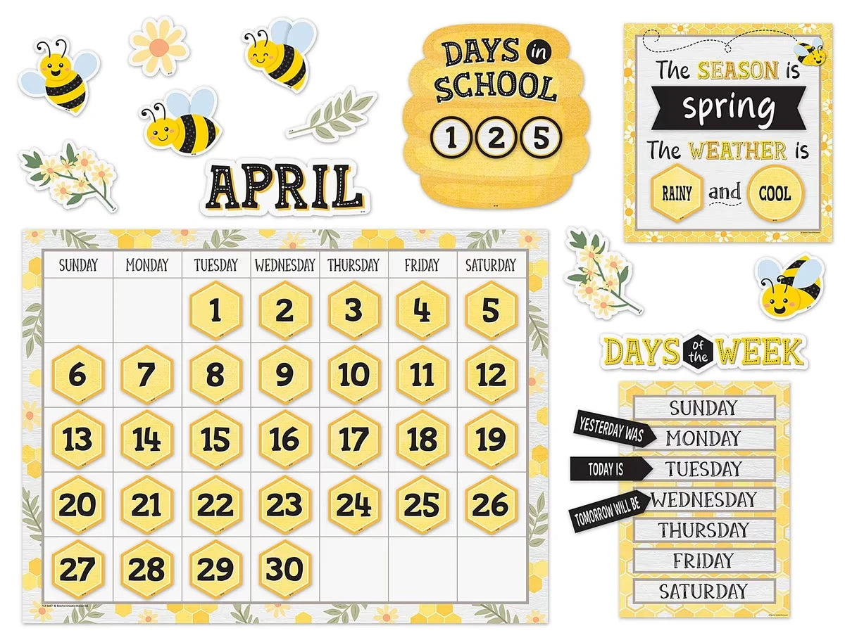 Buzzing Bees Calendar Bulletin Board Set - US 3550