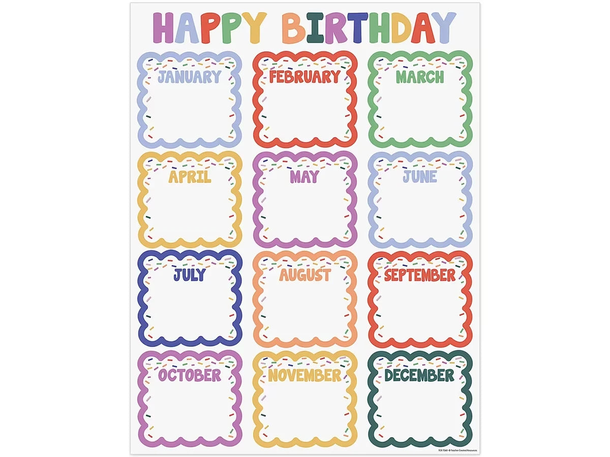 Color Crush Birthday Poster - US 9374