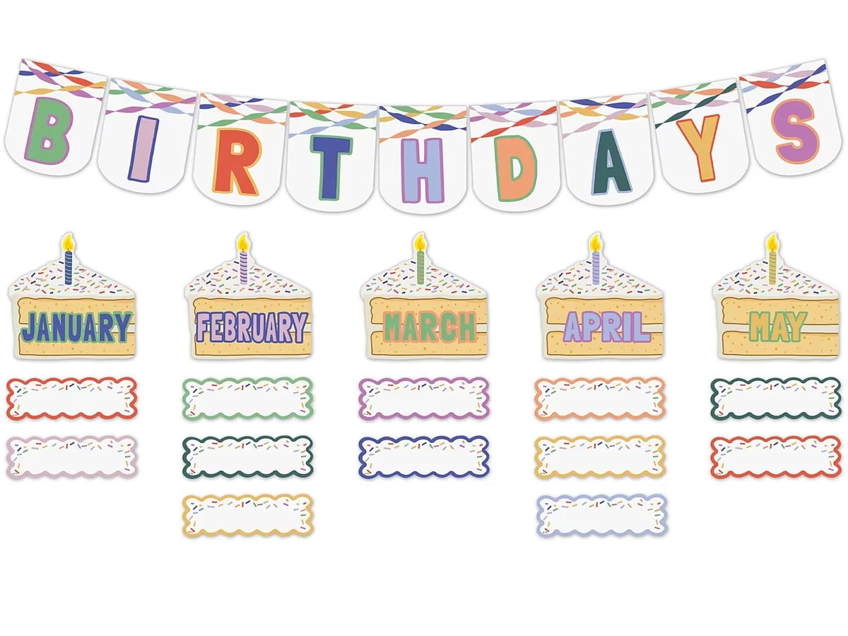 Color Crush Birthday Bulletin Board Set - US 6547
